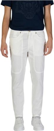 Jeckerson Casual Straight Leg Pants - Heren - Slim Fit Broeken - Wit - W38 - Katoen - Broeken