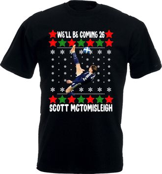 Generic Scotland | Well be Coming 26 t-Shirt | World Cup 26 Shirt, Christmas Tee Top (Black, M)