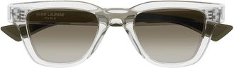 Saint Laurent Sunglasses Sl 789 Jacques 004 Transparent/Brown Men