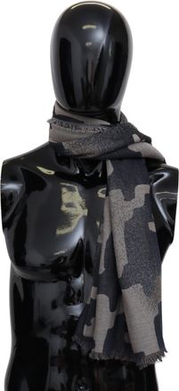 Missoni Mens Veelkleurige Wol Camouflage Unisex Wrap Sjaal