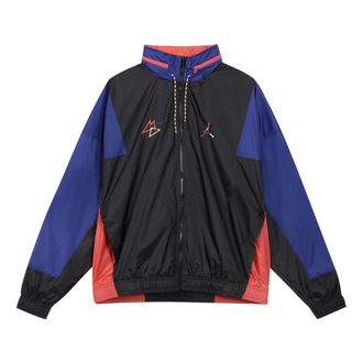 Nike Jordan Air Jordan Sport Dna Embroidered Logo Colorblock Sports Woven Jacket Blue DN3404-010