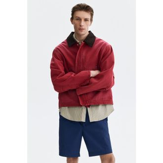 H&M Relaxed Fit Cotton Shorts in Dark Blue at Nordstrom, Size Xx-Large