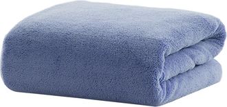 OEM Toallas De Ba&ntilde;o Grandes De Terciopelo Coral, Azul Intenso