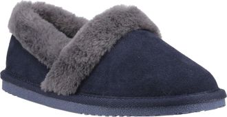 Hush Puppies Ariel Su&egrave;de Dames Navy Slippers