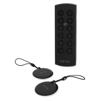 EXTEL Teclado Inal&aacute;mbrico Bluetooth - Lector De Tarjetas De Identificaci&oacute;n - Para Lock 720101