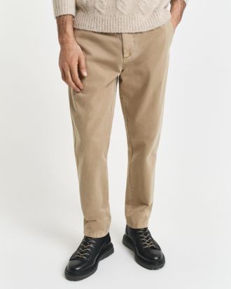 GANT Men Regular Fit Tapered Surplus Chinos (42) LIGHT TAUPE