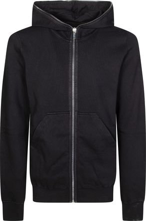 Rick Owens Gimp Hoodie Black Kangaroo Pocket Zip Hoodie