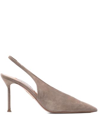 Aquazzura Voltaire slingback pumps - Beige