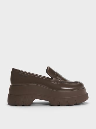 Charles & Keith Leoi Platform Penny Loafers