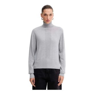 Patrizia Pepe Turtleneck Sweater - Dames - Truien - Grijs - Maat: XS Wol