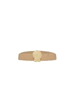Juan de Dios Womens Costa Dorada Braided Belt In Nude