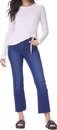 La Made Celestial Ruched Top In White