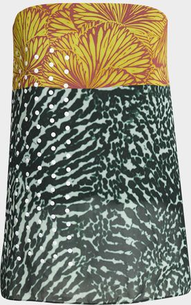 Dries Van Noten Coja Strapless Multi-Print Top