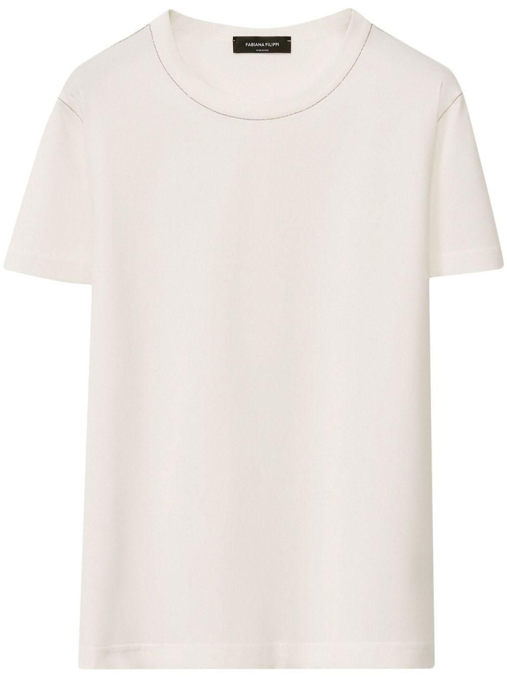 Tシャツ・カットソー FABIANA FILIPPI Woman Polo Shirt Blue MAD265F020D510 5146 Jersey T-shirt, midnight blue for Women | Fabiana Filippi®
