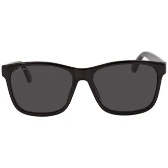 Gucci Grey Rectangular Mens Sunglasses GG0746S 001 57