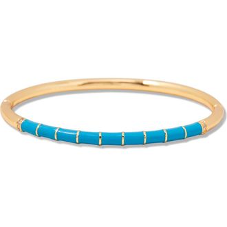 Brook & York Newport Enamel Bangle Bracelet in Gold/Turquoise at Nordstrom Rack