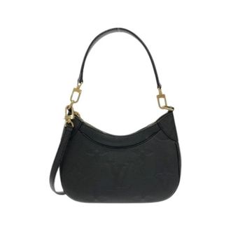 Louis Vuitton Pre-owned Bagatelle Monogram Empreinte Schoudertas - Dames - Pre-owned - Zwart - Maat: ONE Size Leer