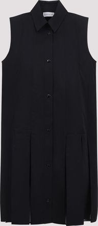 Moncler Womens Cotton Dress - Black - Size EU 40 (Womens)