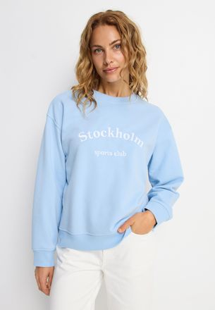 Lascana Sweatshirt LASCANA, Damen, Gr. 32/34, blau (himmelblau), Sweatware, Obermaterial: 67% Baumwolle, 33% Polyester, unifarben, figurumspielend h&uuml;ftlang, R