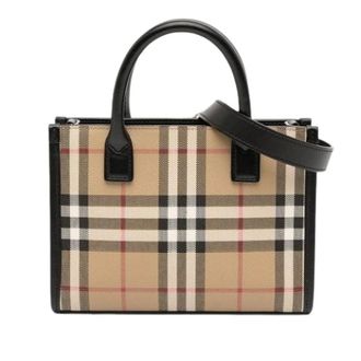 Burberry Pre-owned Tote Bags, female, Beige, Size: ONE SIZE Pre-owned Vintage Tote Bag
