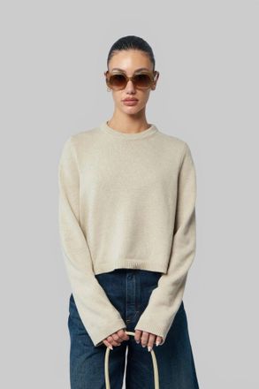 Alaia Highneck Jumper Light Cashmere