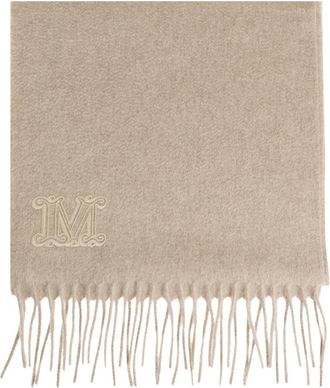Max Mara Wsdalia Kasjmieren Sjaal - Dames - Wintersjaals - Beige - ONE Size - Kasjmier - Accessoires