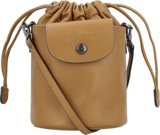 Longchamp Le Pliage Xtra XS Leather Bucket Bag