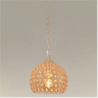 Trade Shop Trade Shop - Copy Of Lampadario Sospeso Cubo Cristalli Lampada Luce Led Attacco E27 Oro Quadrato 32309