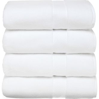 Nordstrom Organic Hydrocotton Set of 4 Bath Towels $140 Value in White at Nordstrom, Size 4 Piece Set