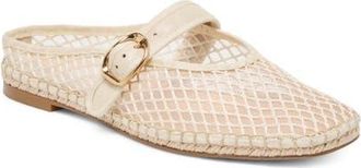 Dolce Vita Milie Mary Jane Flat in Ecru Woven Mesh at Nordstrom, Size 8.5