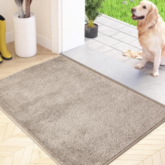 OEM Felpudo Antipolvo, Antideslizante, Lavable A M&aacute;quina, Con Microfibras Suaves Y Absorbentes Para Perros, Para Entrada, Puerta Y Pasillo, Beige, 50 X 80