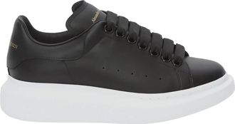 Alexander McQueen Alexander McQueen, Sneakers, female, Black, Size: 10 1/2 US Black Leather Woman Shoes