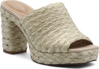 Charles by Charles David Prisca Slide Sandal in Natural-Hr at Nordstrom Rack, Size 6.5