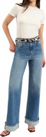 Daze Far Out High Rise Wide Jeans In Big Break