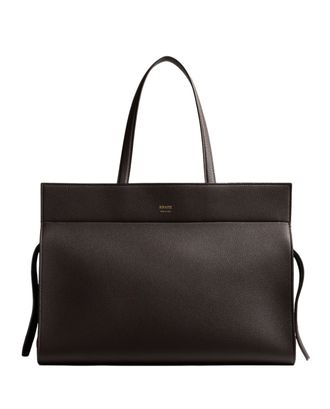 Khaite Structured Crosby Shoulder Bag With Textured Finish And Spacious Interior