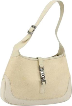 Gucci Pre-owned Shoulder Bags, female, Beige, Size: ONE SIZE Pre-owned Vintage Shoulder Bag