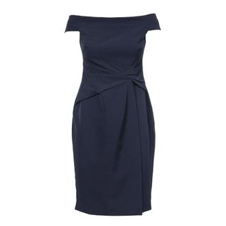 Ralph Lauren Tijdloze Silhouet Jurk - Dames - Feestkleedjes - Blauw - 2XS - Kleedjes