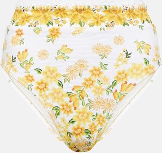Farm Rio Azaleia floral printed bikini bottoms