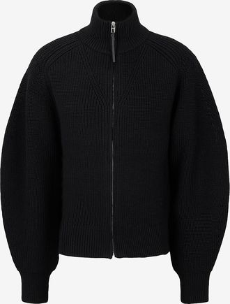 Jacquemus Hochgeschlossener Rei&szlig;verschluss-Cardigan aus Merinowolle