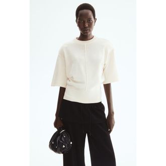 H&M Knit top in Cream at Nordstrom, Size X-Small