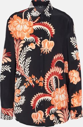 Etro Printed silk crepe de chine blouse