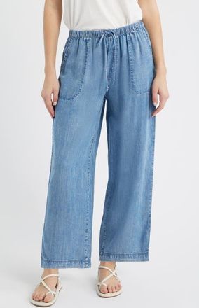 Beach Lunch Lounge Asthin Chambray Drawstring Pants in Medium Wash at Nordstrom, Size X-Large