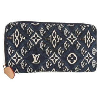 Louis Vuitton Portafoglio in Tela Pre-owned - - Pre-owned - Donna - Blu - ONE SIZE