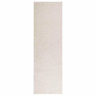 Berkfield Home Rug ZIZUR Cream 80x250 cm Jute Look Indoor & Outdoor | Size: Medium