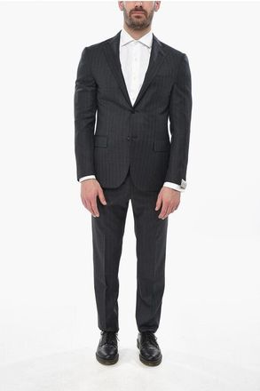 Corneliani Virgin Wool Suit ACADEMY LIGHT with Classic Lapel size 50