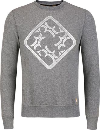 Billionaire Boys Club Sweatshirt van katoenfleece met ronde hals - Heren - Sweatshirts - Grijs - S - Katoen - Hoodies & sweatvesten