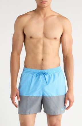 Nike Colorblock Drawstring Volley Shorts in 438 University Blue at Nordstrom Rack, Size Small