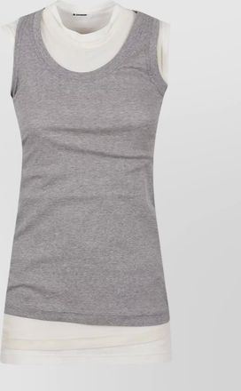 Jil Sander layered sleeveless tank top