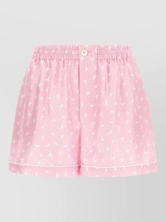 Moschino pleated knee-length shorts