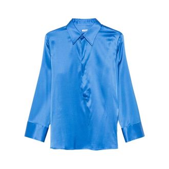 Covert Shirts, female, Blue, Size: M Blue Point Collar Sweater